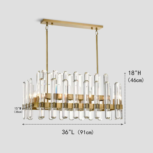 Cicely Crystal Linear Chandelier