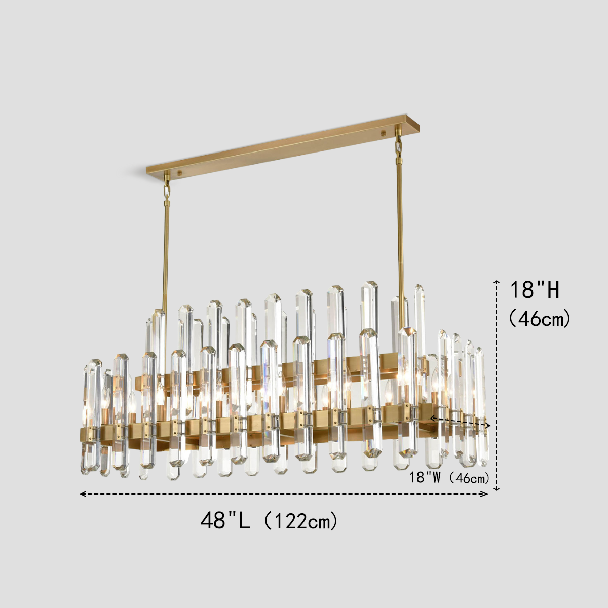 Cicely Crystal Linear Chandelier