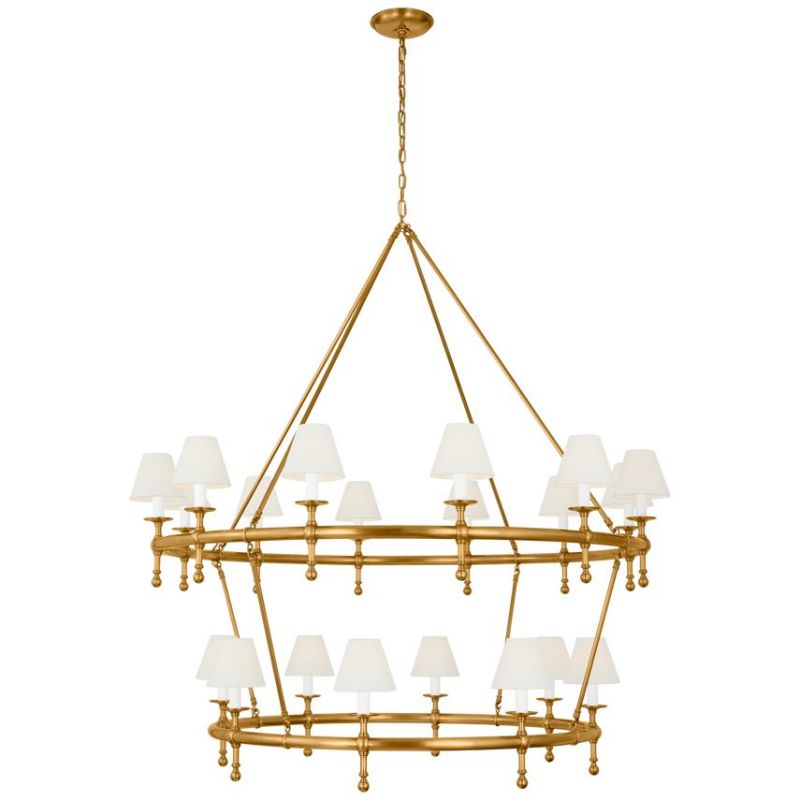 Classic 54" Two-Tier Ring Chandelier