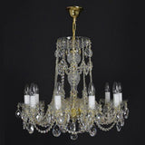 Classical Flammeo 10 Light Crystal Glass Chandelier