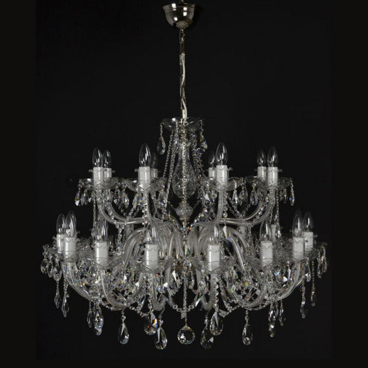 Classical Serpente 24 Light Crystal Glass Chandelier