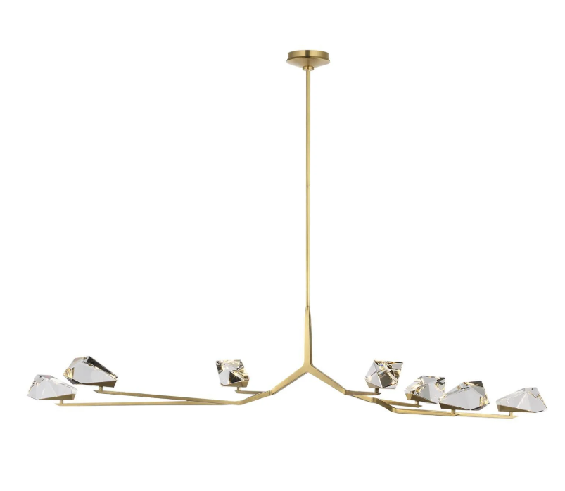 Customized 50 Inches K9 Crystal Branch Chandelier