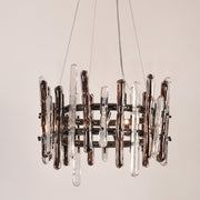 Sanjil Round Glass Chandelier