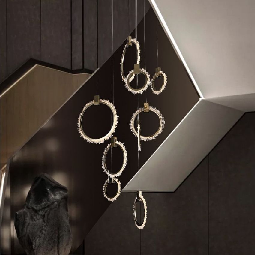 Daltree 12 Rings Chandelier