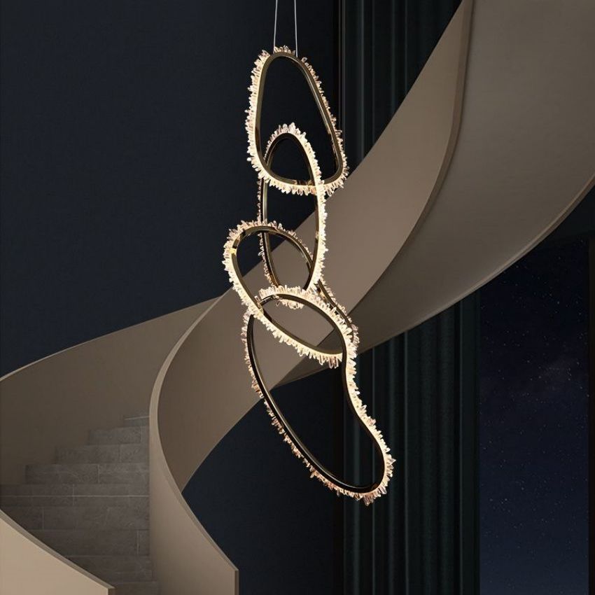 Daltree 5 Rings Chandelier