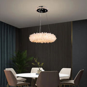 Daltree Crystal Halo Modern Chandelier