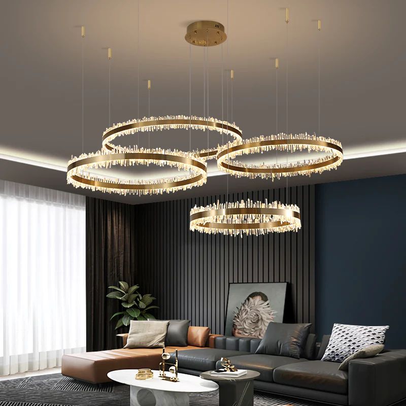 Daltree Crystal Rings Luxury Chandelier