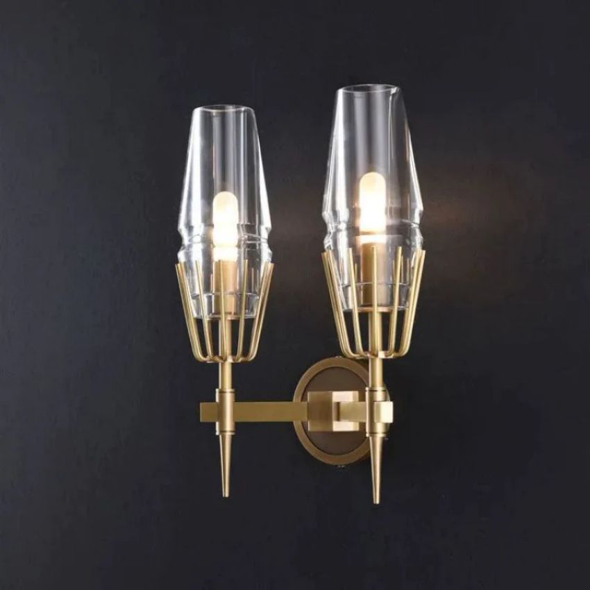 Deli Crystal Double Wall Sconce