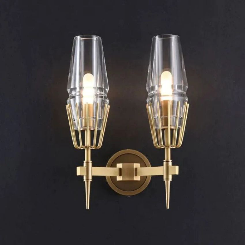 Deli Crystal Double Wall Sconce