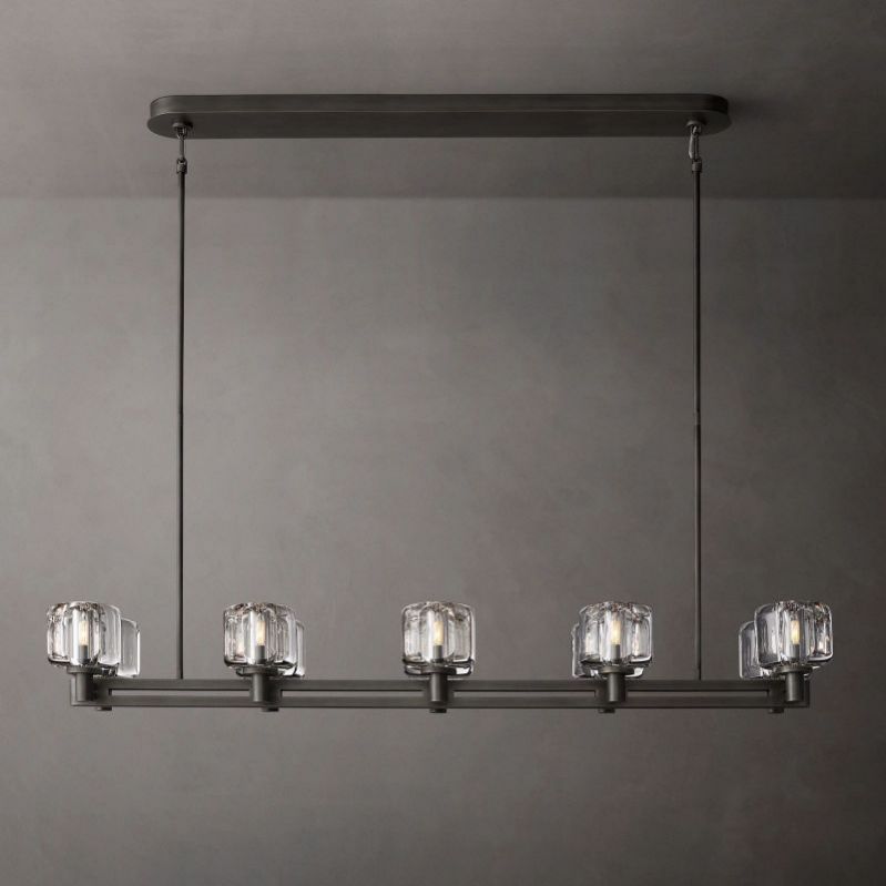 Delmar Double Linear Chandelier 54"