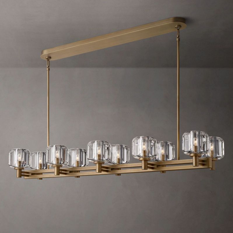 Delmar Double Linear Chandelier 54"