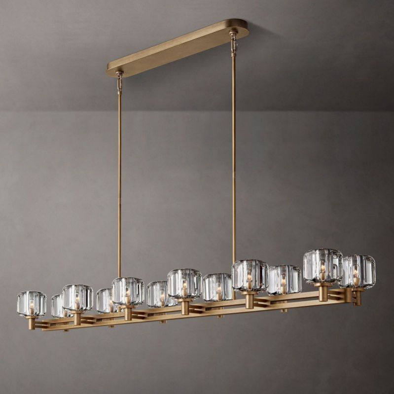 Delmar Double Linear Chandelier 72"