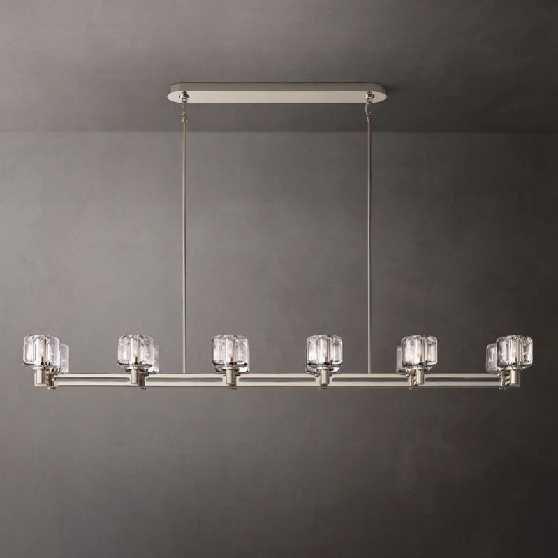 Delmar Double Linear Chandelier 72"