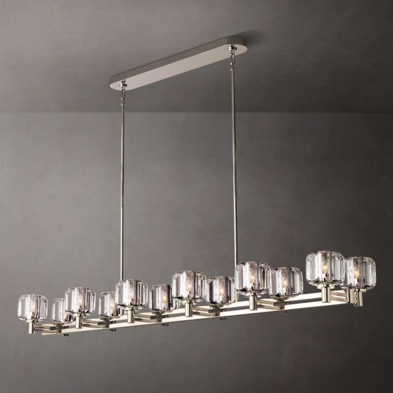 Delmar Double Linear Chandelier 72"