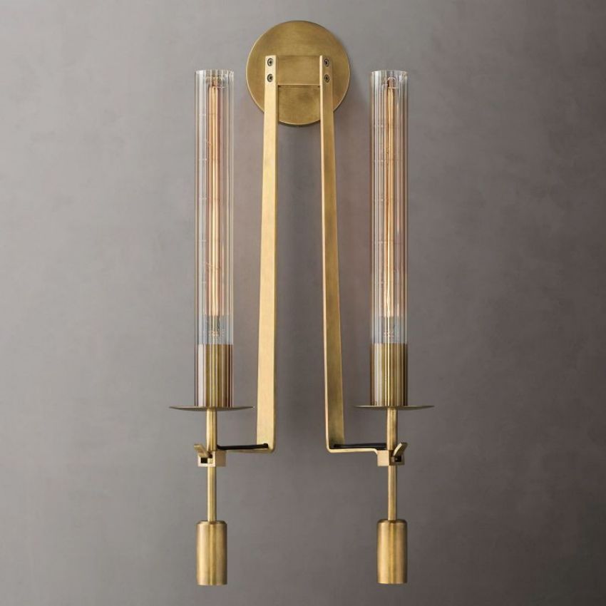 Prismatic plus Double Sconce