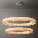 Aubrey Calcite 2-Tier Round Chandelier 60"