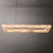 Aubrey Calcite Rectangular Chandelier 54"