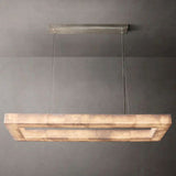 Aubrey Calcite Rectangular Chandelier 54"