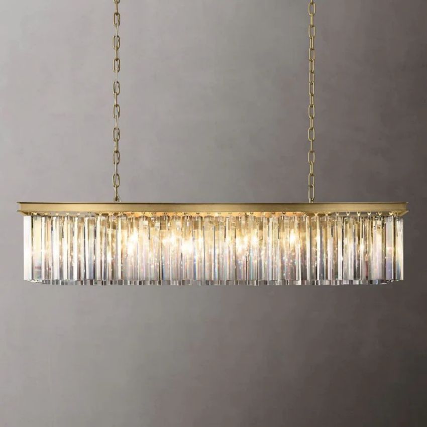 French Classicm Rectangular Chandelier 49"W/60"W