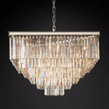 French Classicm Square Chandelier 34"