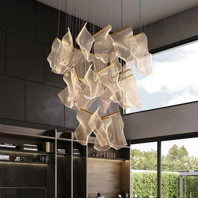 Flame Branch Chandelier