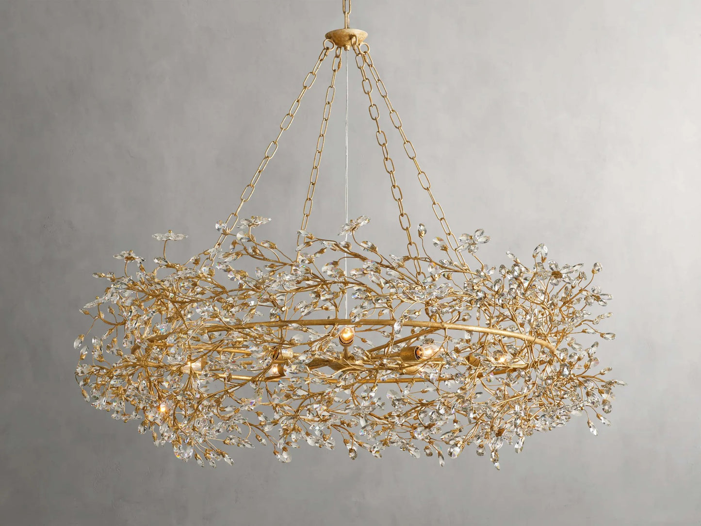 Flora Crown Chandelier 48”W