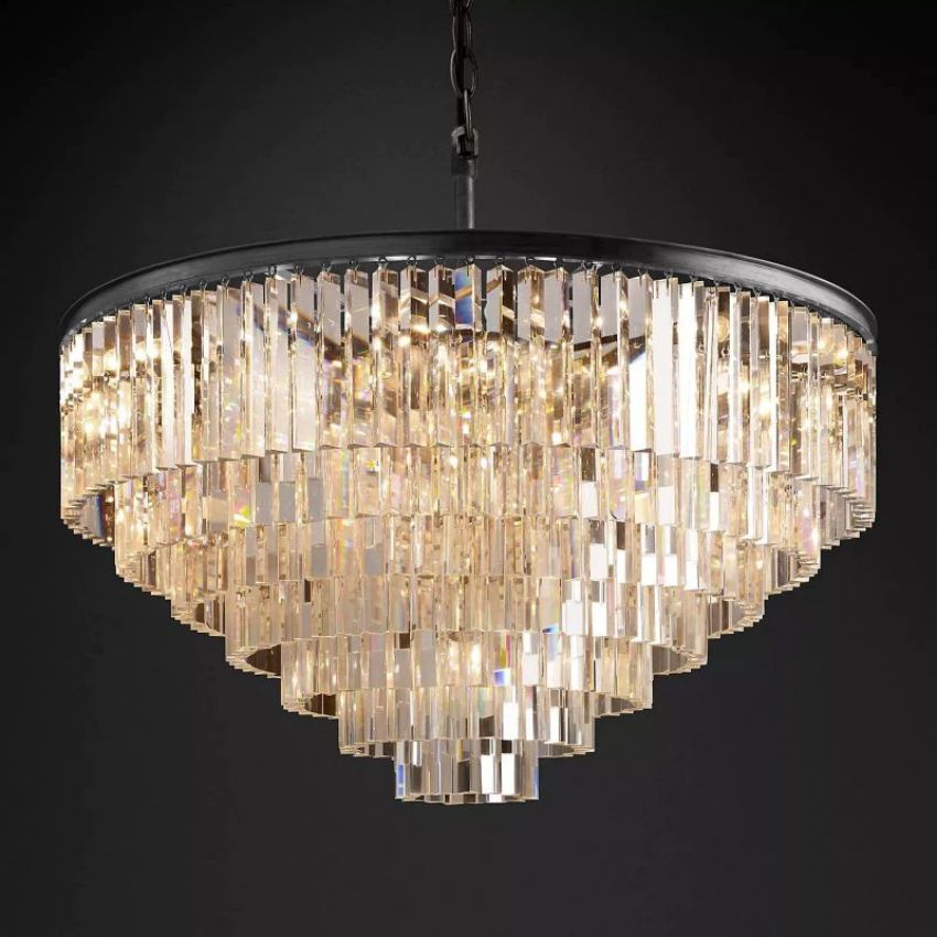 French Classicm Round Chandelier 44"