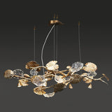 Gold Leaf Chandelier