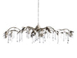 Morning Glory Vintage Style Chandelier 61" - Silver