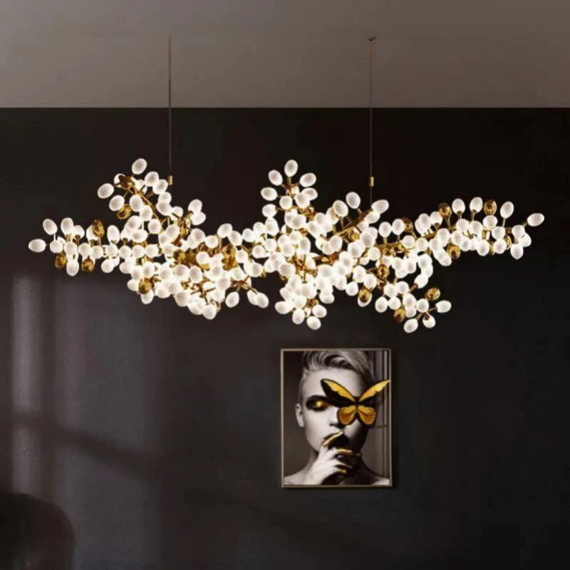 Grapes Linear Chandelier For Dining Room