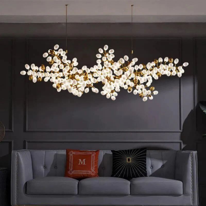 Grapes Linear Chandelier For Dining Room