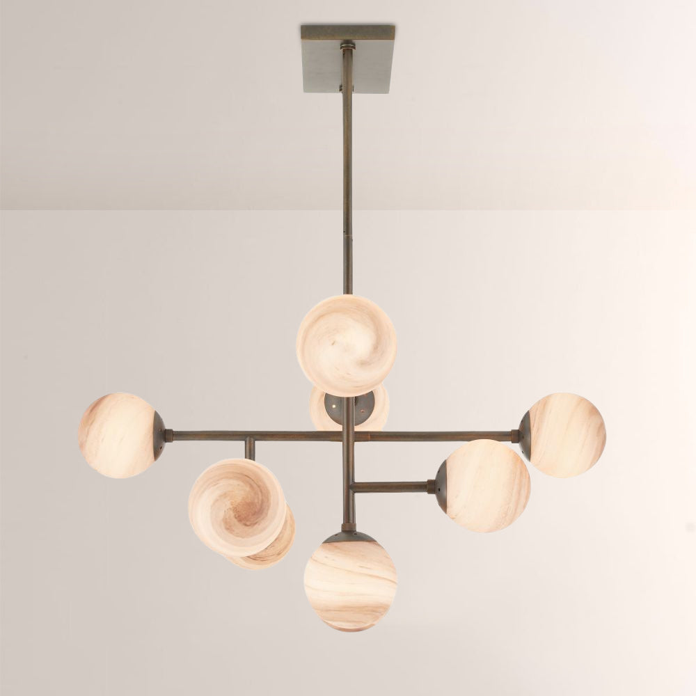 Harris Linear Glass Chandelier