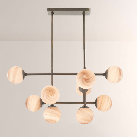 Harris Linear Glass Chandelier