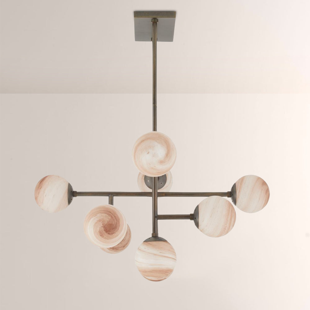 Harris Linear Glass Chandelier