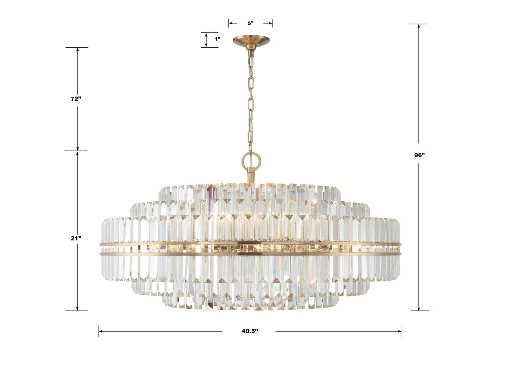 Hayes Round Crystal 32 Light Chandelier