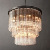 Ice 3-Tier Round Chandelier 36”