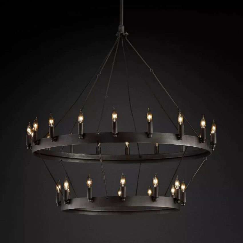 Camino Vintage Candelabra 2-Tier Chandelier