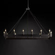 Camino Vintage Candelabra Rectangular Chandelier