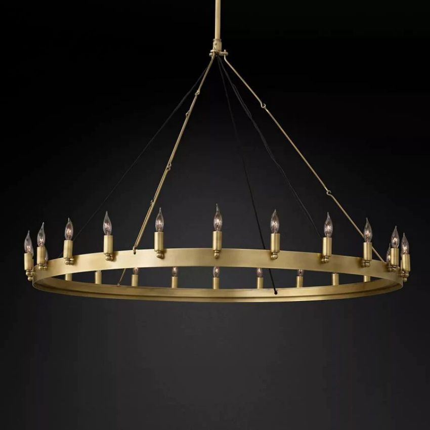 Camino Vintage Candelabra Round Chandelier