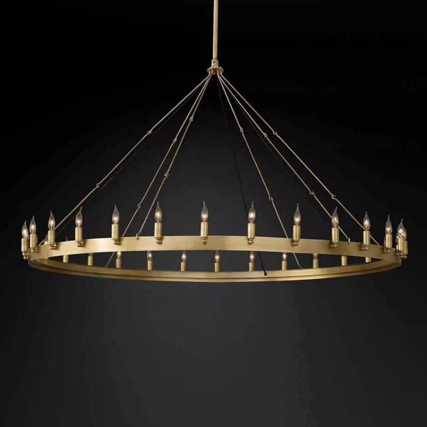 Camino Vintage Candelabra Round Chandelier