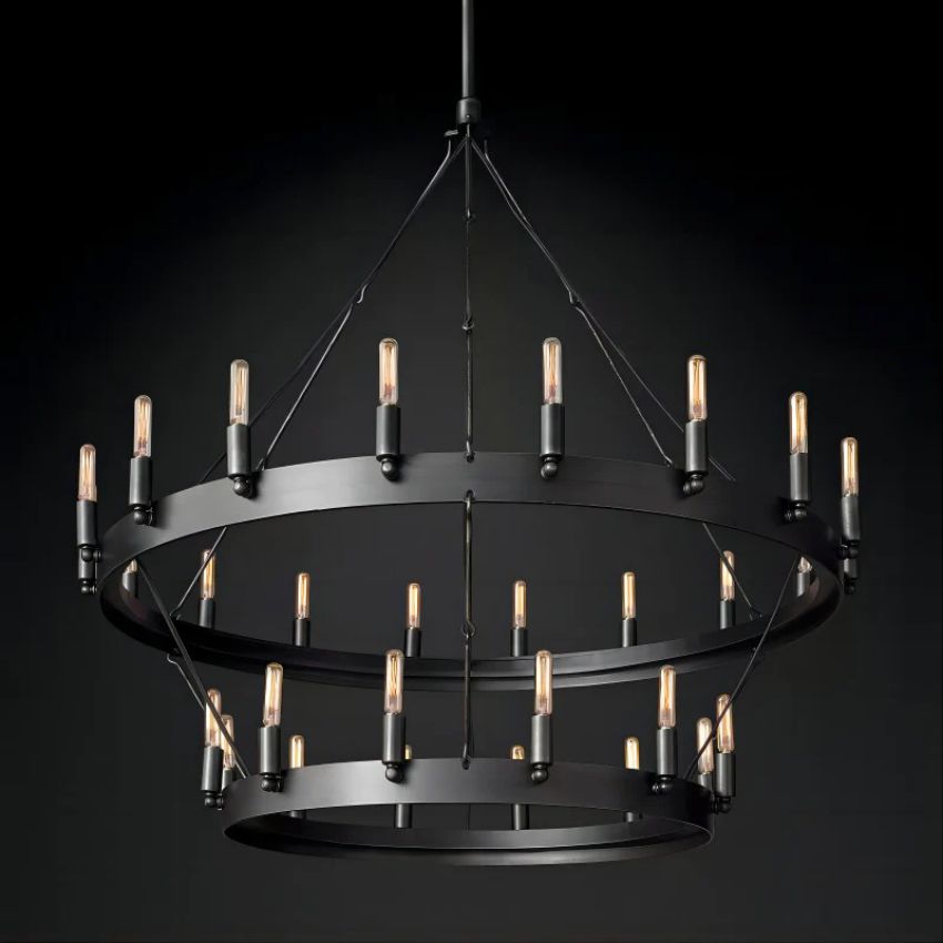 Camino Vintage Filament 2-Tier Chandelier