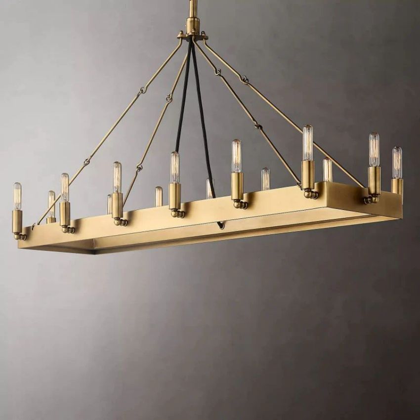 Camino Vintage Filament Rectangular Chandelier