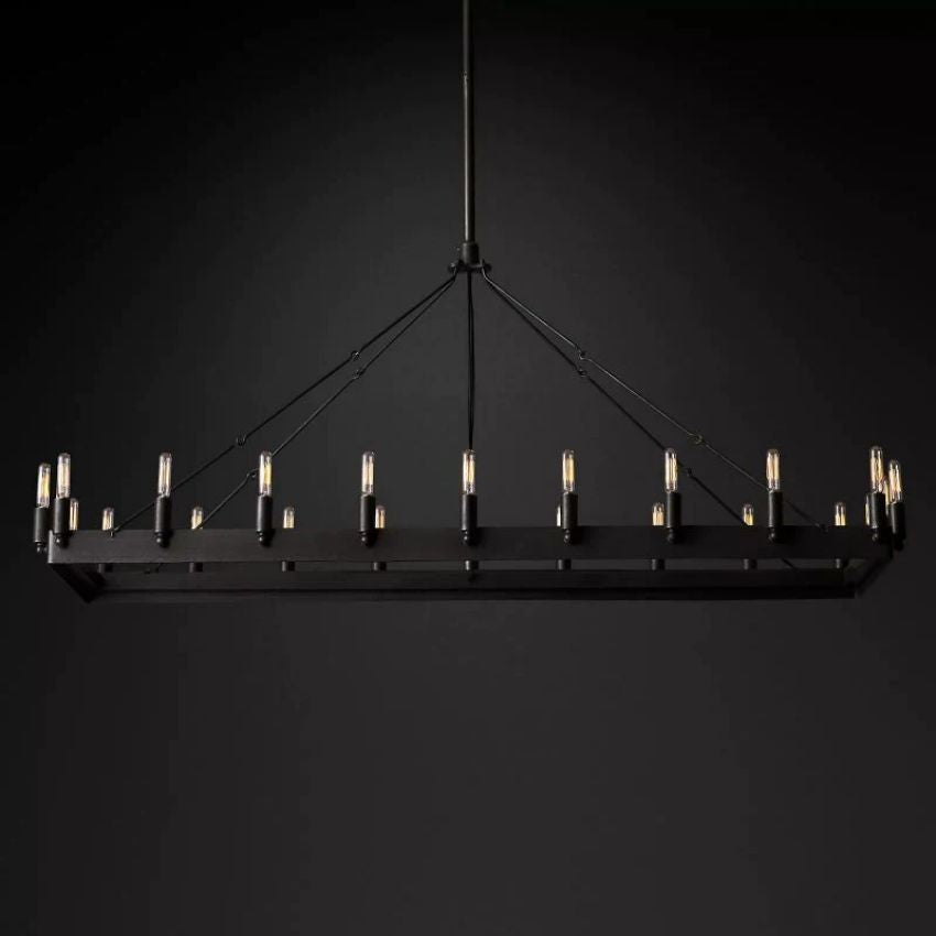 Camino Vintage Filament Rectangular Chandelier