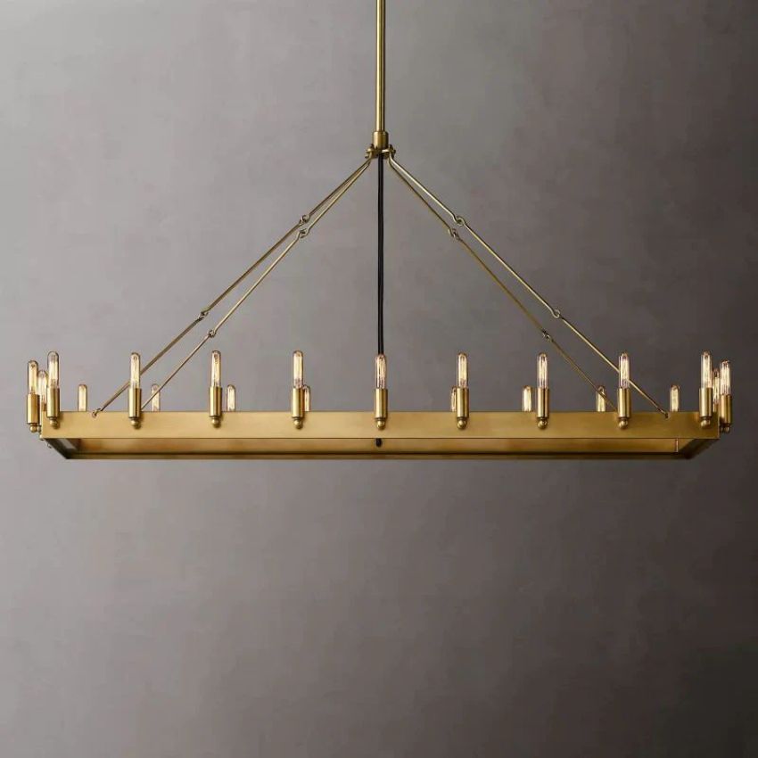 Camino Vintage Filament Rectangular Chandelier