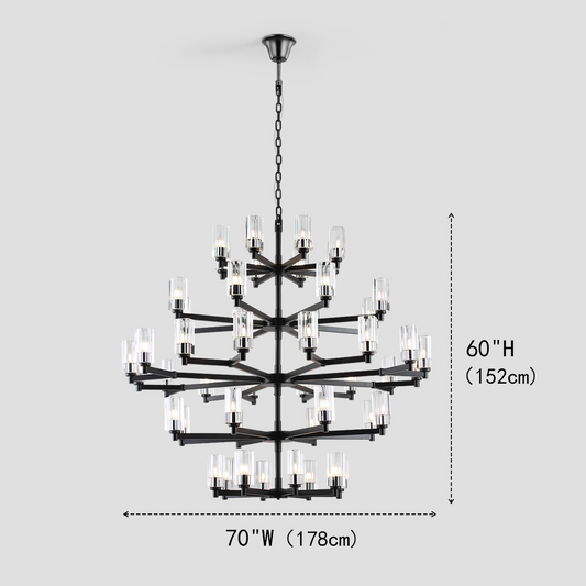 Tumbler Large Crystal Chandelier