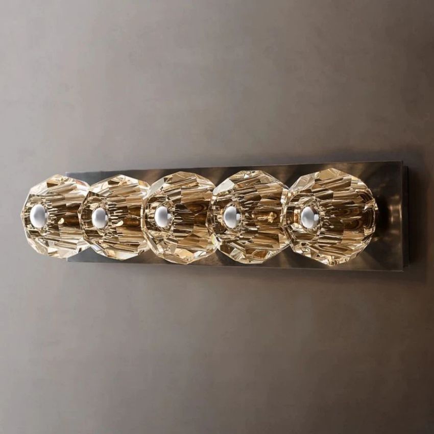 Seaver Clear Glass Linear Grand Wall Sconce