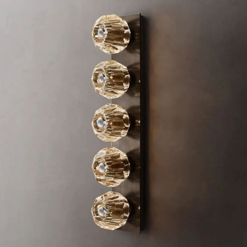 Seaver Clear Glass Linear Grand Wall Sconce