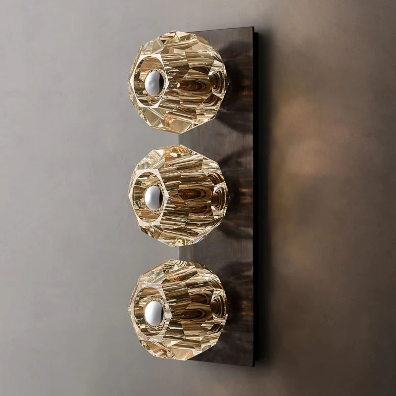 Seaver Clear Glass Linear Short Wall Sconce