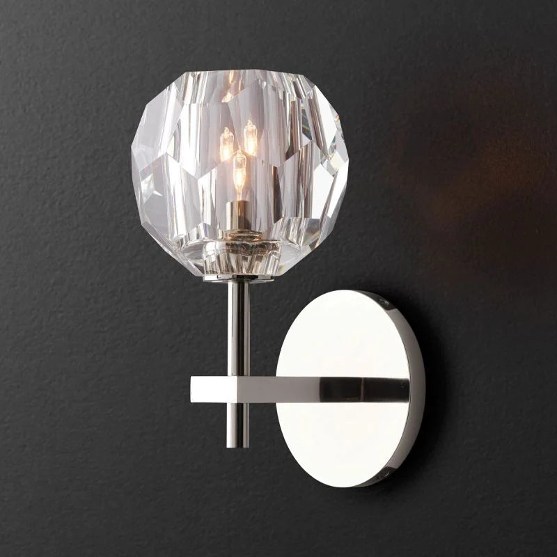 Seaver Clear Glass Short Wall Sconce