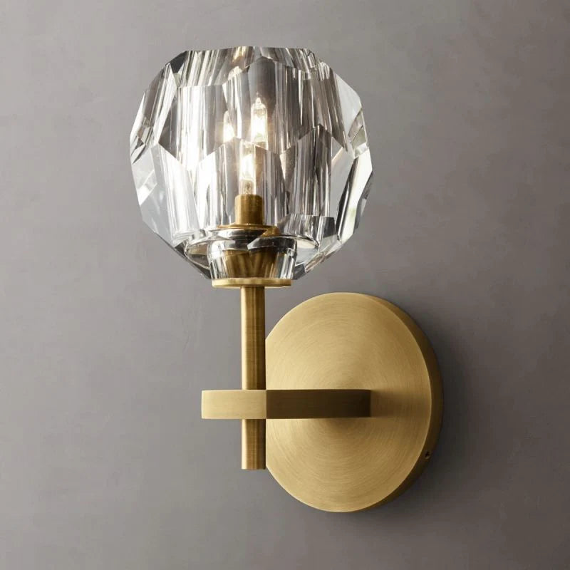 Seaver Clear Glass Short Wall Sconce